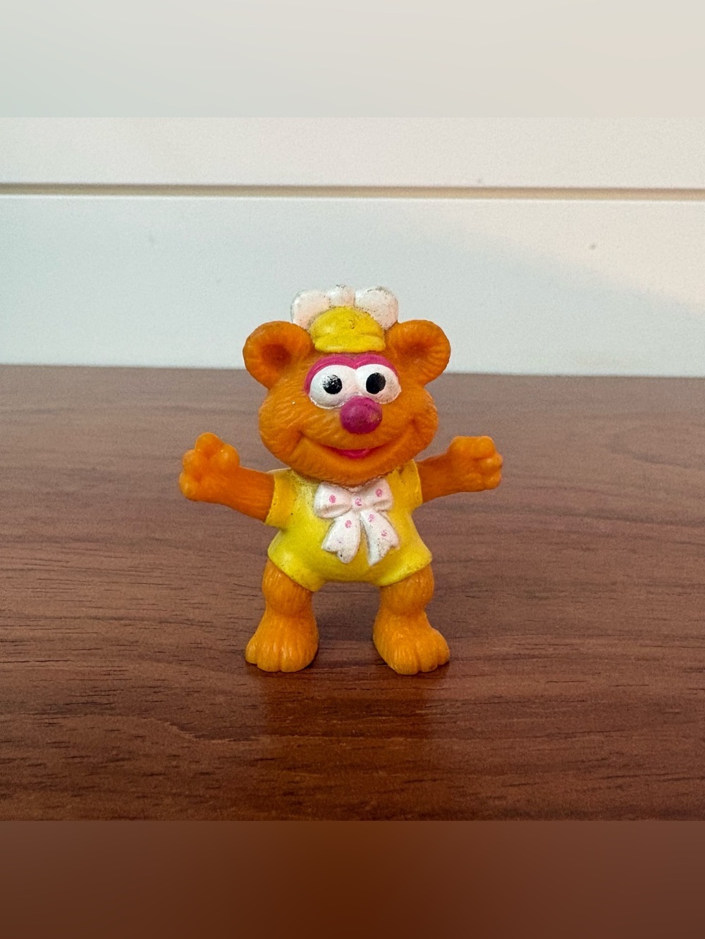 Disney Muppet Babies Baby Fozzie Bear Muppets PVC Toy Figure 2" 1986 Vintage